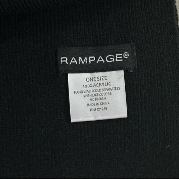 Rampage Women’s Rhinestone Scarf 74” X 10” in Black Color - Picture 9 of 9